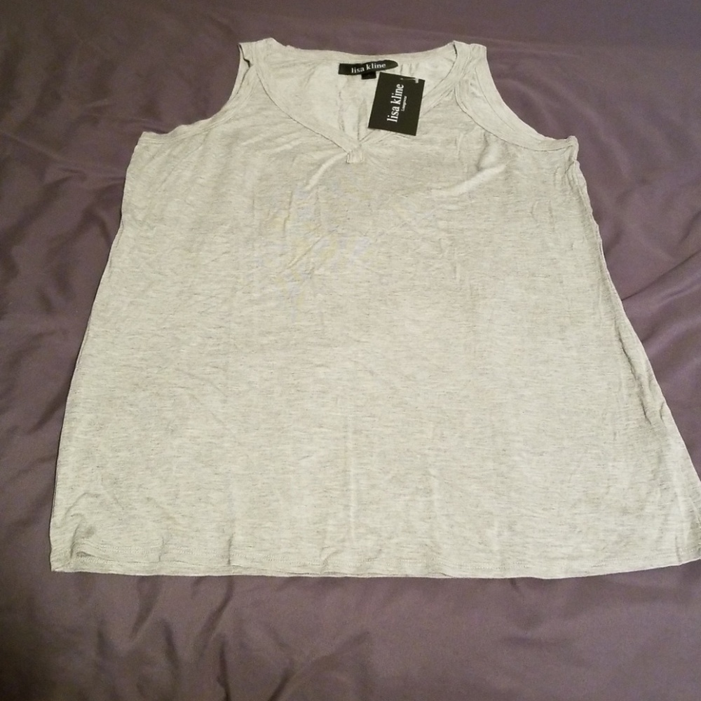Lisa Kline loungewear v-neck tanks 1X NWT